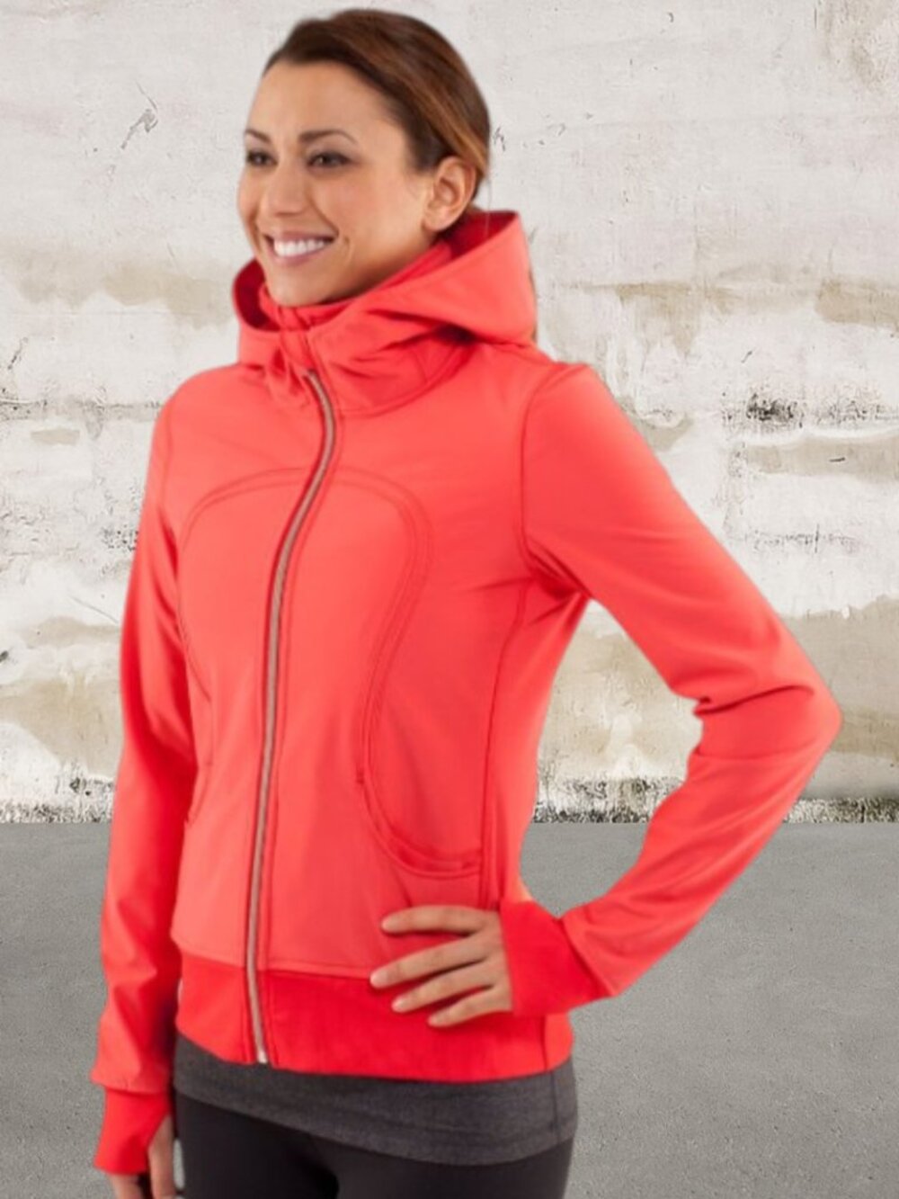Lululemon $148 Uba Hoodie Softshell Love Red Size 6 - Picture 2 of 7